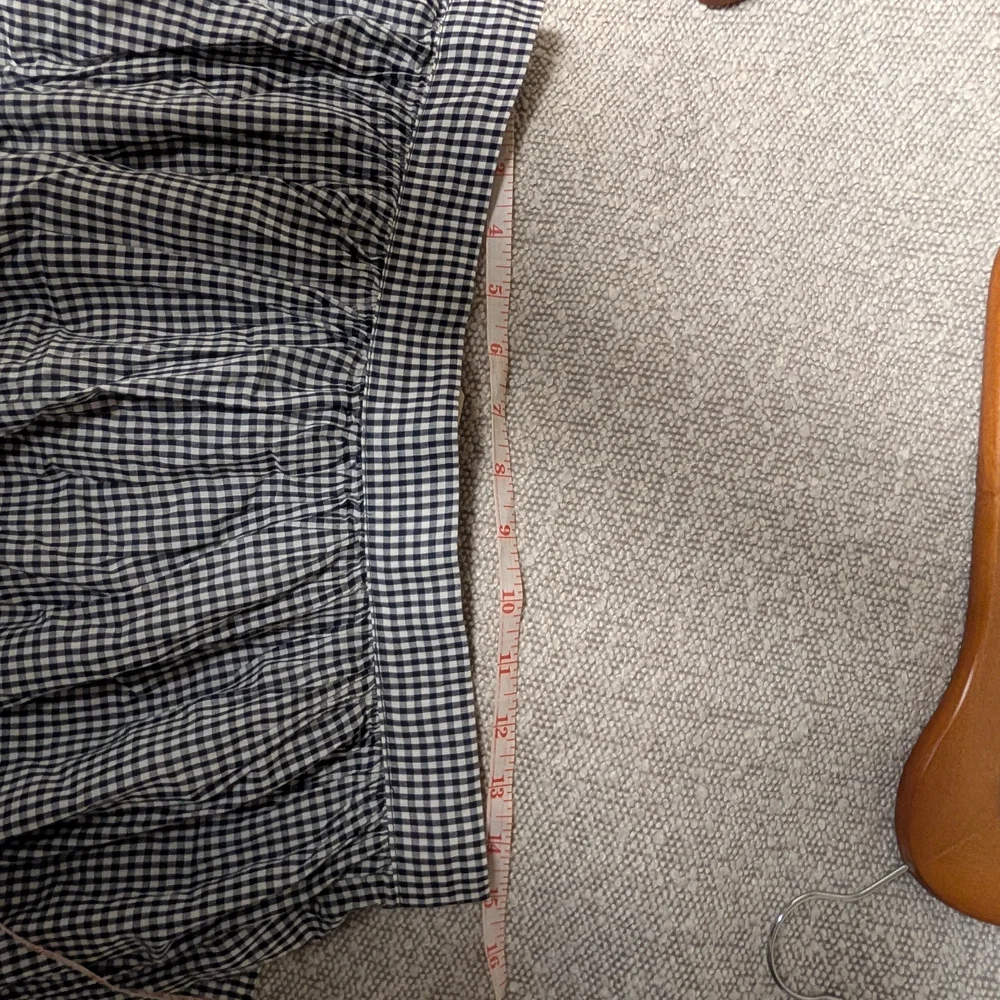 Gap X Doen Gingham Navy & White Maxi Skirt - Picture 6 of 7